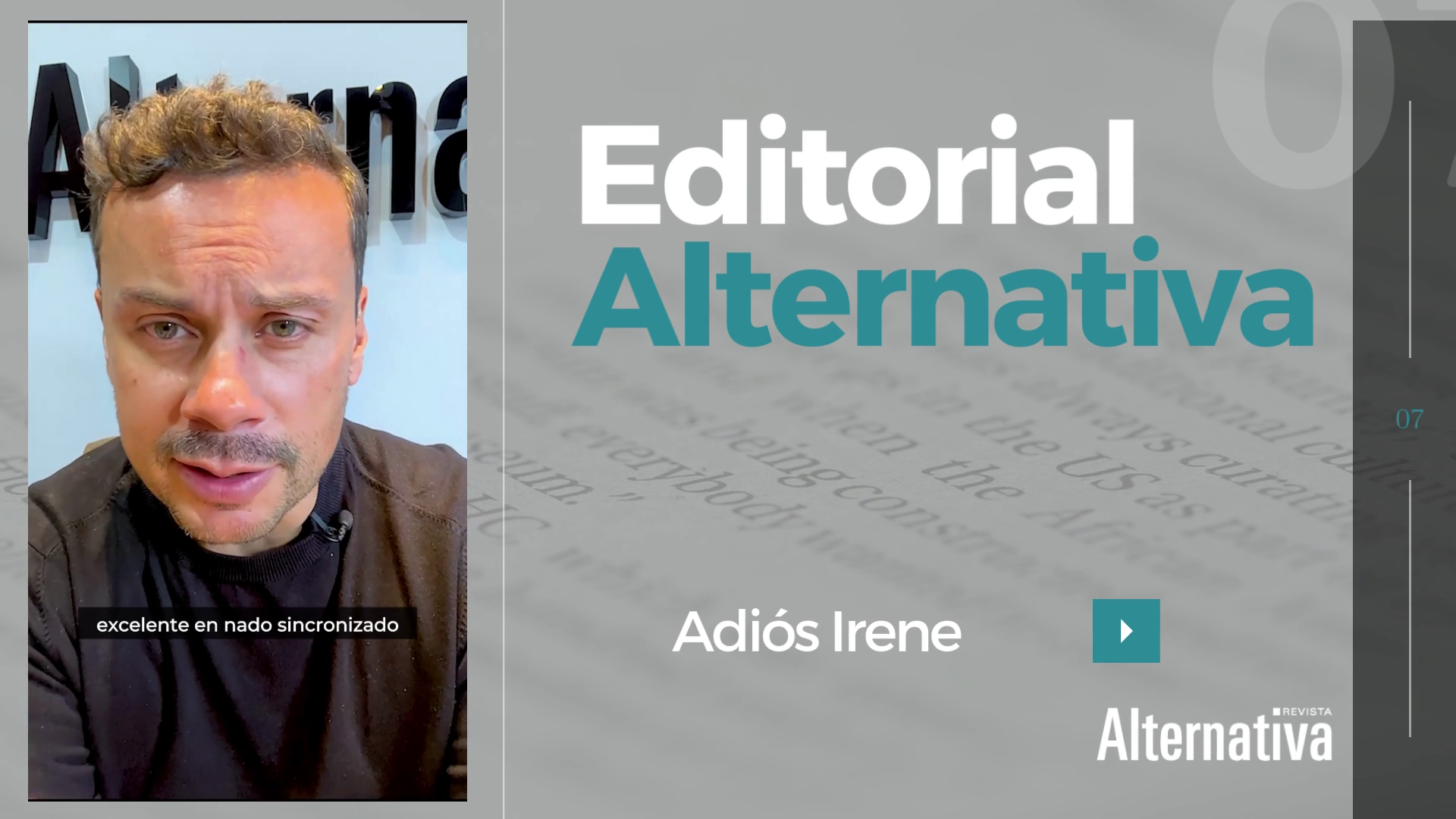 Hassan Nassar, Revista Alternativa, Editorial