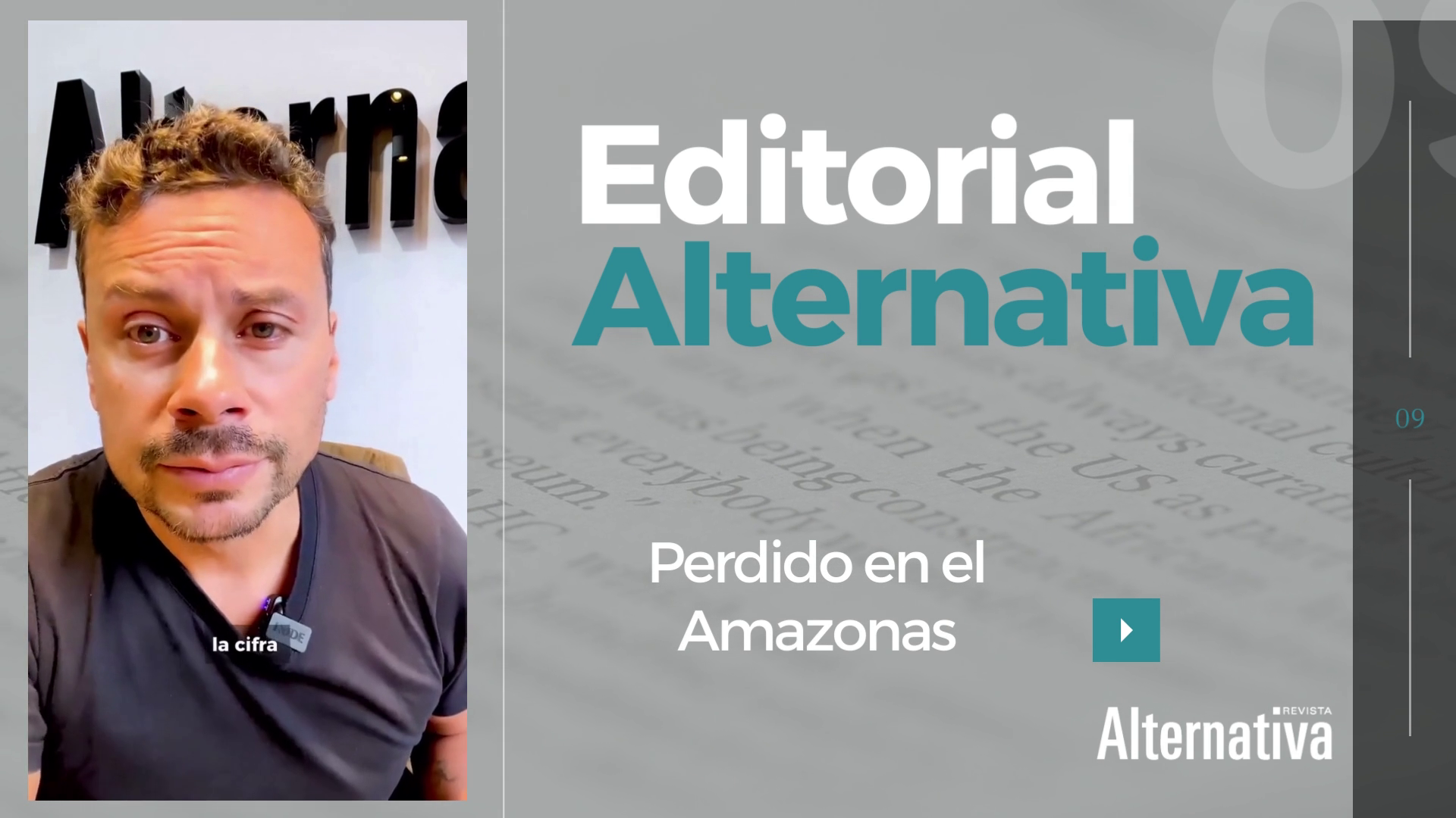 Hassan Nassar, Revista Alternativa, Editorial