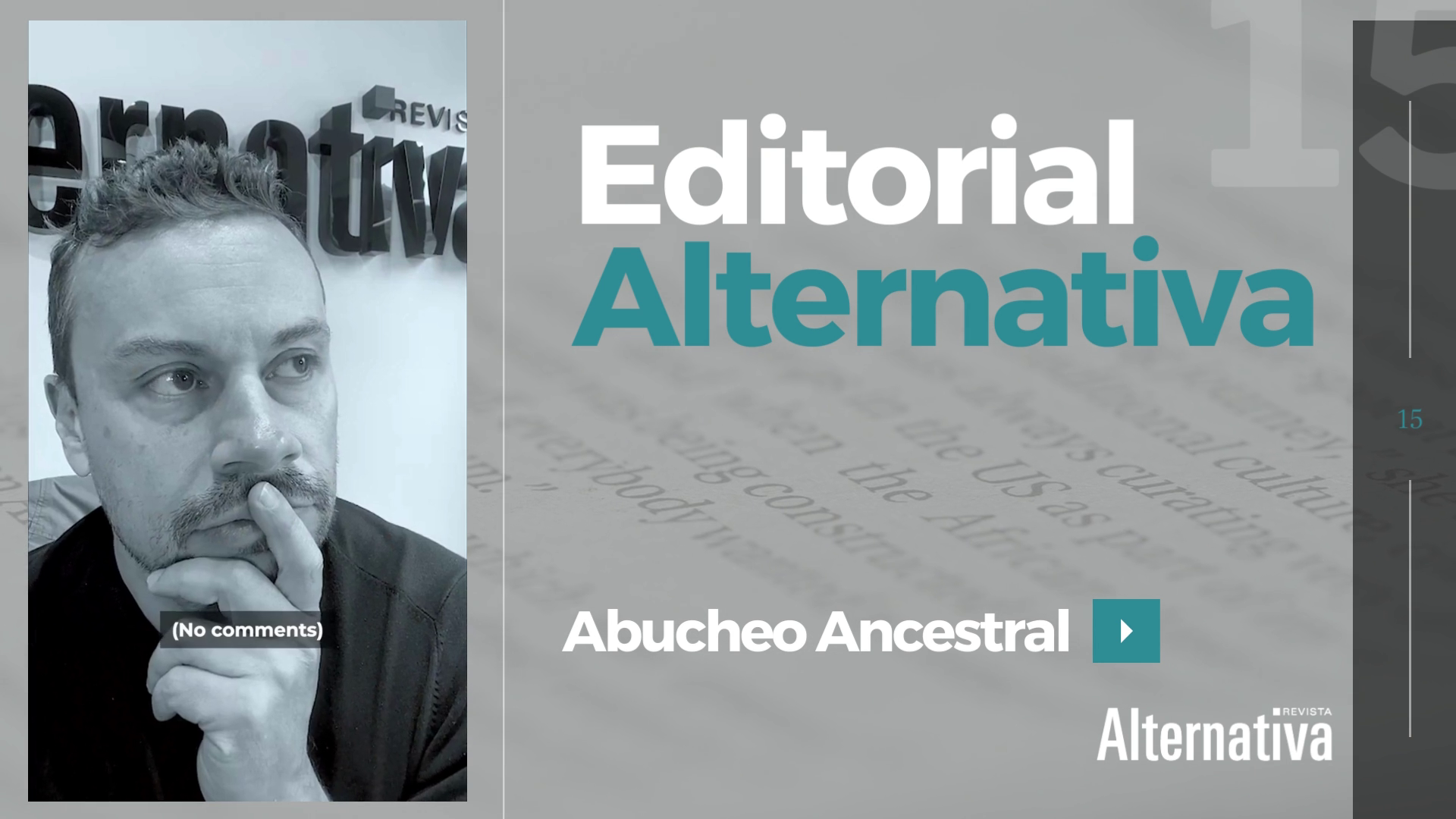 Hassan Nassar, Revista Alternativa, Editorial