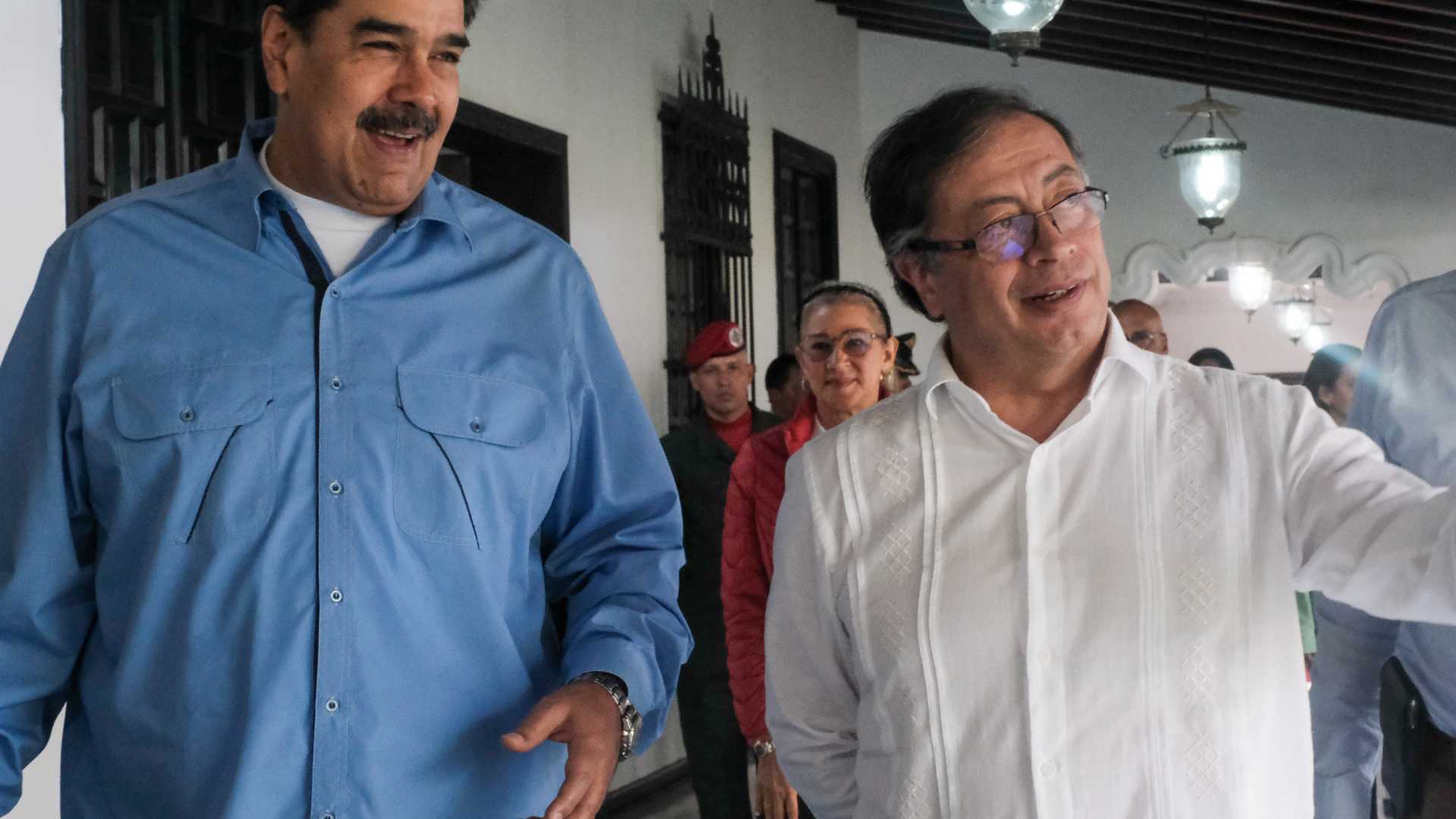 Gustavo Petro y Nicolas Maduro 3