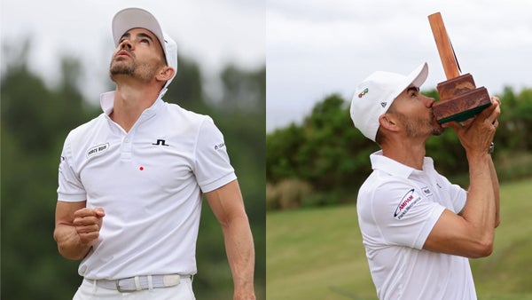 Camilo Villegas mira al cielo y dedica a su fallecida hija Mia el Butterfield Bermuda Championship