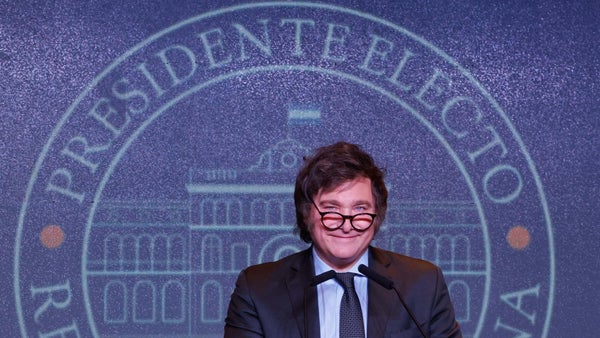 El presidente electo Javier Milei augura: "Hoy comienza el fin de la decadencia argentina"