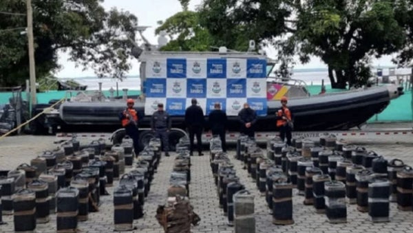 Incautadas tres toneladas de cocaína procedentes de Colombia con destino a Centroamérica