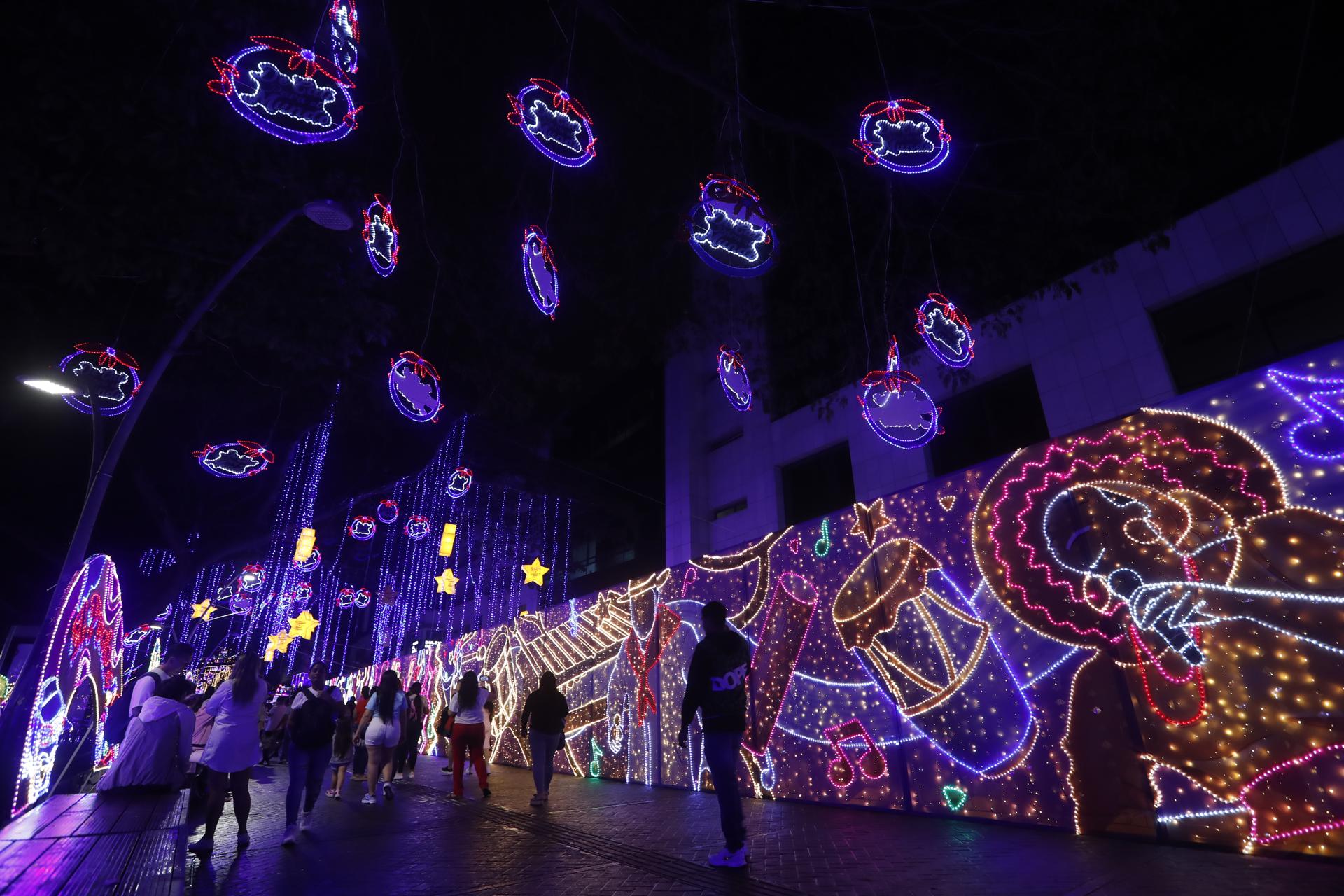 Alumbrado navideño en Cali