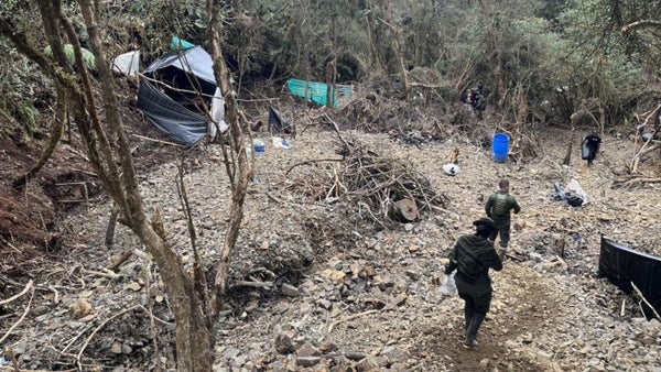 Desmantelada red de minería ilegal en los Farallones de Cali