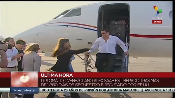 Alex Saab está ya en Venezuela. Joe Biden le cumple a Nicolás Maduro