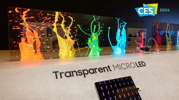 Samsung deslumbra en el CES 2024 con pantallas MicroLED transparentes: El precio nos deja sin palabras