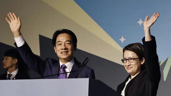 Willian Lai surge victorioso en la elecciones presidenciales de Taiwán