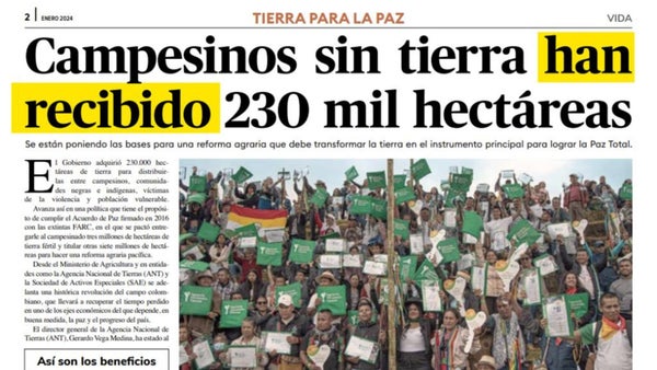 Gobierno Petro y los datos engañosos en periódico 'Vida' Gobierno Petro y los datos engañosos en periódico 'Vida'