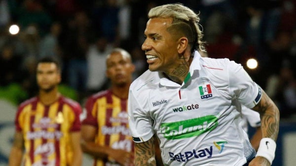 Dayro Moreno se acerca al récord de goles en Colombia