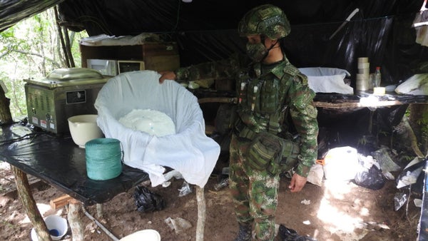 Descubren megalaboratorio de cocaína en el Cauca