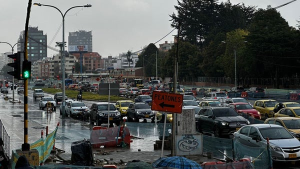 Volvió a llover en Bogotá