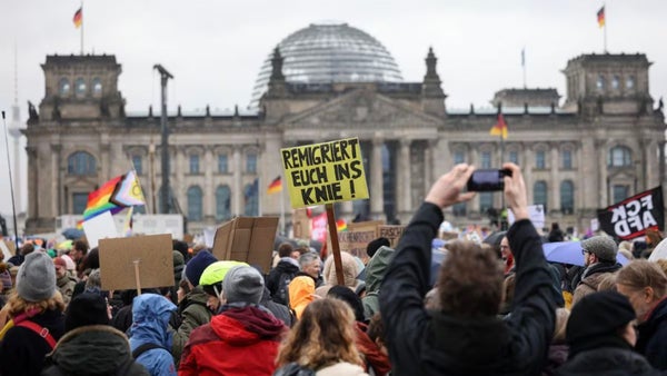 Más de 150.000 personas se manifiestan en Berlín contra la ultraderecha