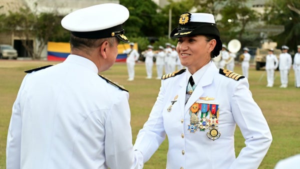 Por primera vez una mujer dirigirá la base naval más importante del Caribe colombiano Por primera vez una mujer dirigirá la base naval más importante del Caribe colombiano