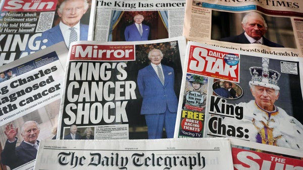 El príncipe Harry llega a Londres para visitar a su padre tras su diagnóstico de cáncer El príncipe Harry llega a Londres para visitar a su padre tras su diagnóstico de cáncer