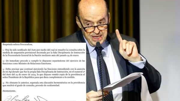 Leyva anuncia que acepta suspensión del cargo