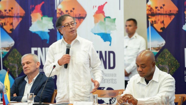 Presidente Petro en la cumbre de gobernadores de Cartagena