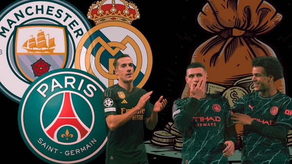 Real Madrid, Manchester City y PSG lideran el podio de los clubes de fútbol más adinerados