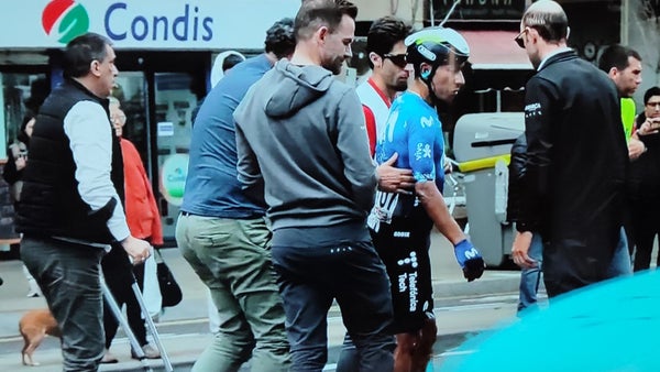 Nairo Quintana sufre rotura de ligamento del brazo derecho y peligra su presencia en el Giro