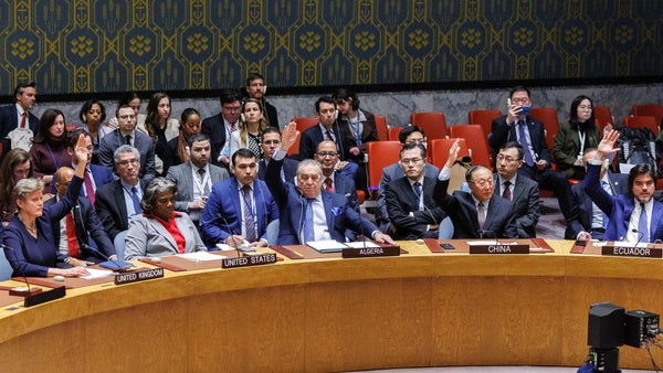 El Consejo de Seguridad aprueba por primera vez un llamamiento al alto el fuego en Gaza