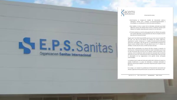 Empresas de salud rechazan intervención de Gobierno en Sanitas y temen colapso