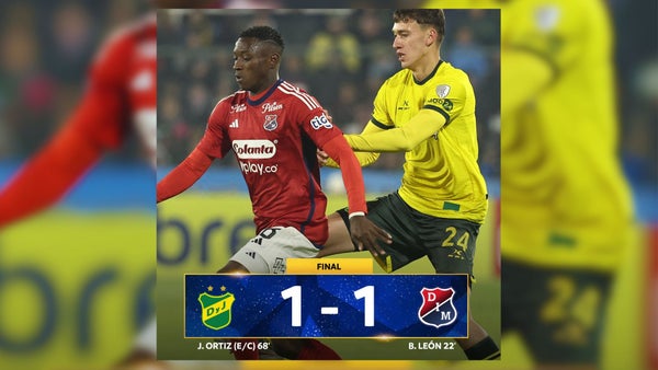 Independiente Medellín saca un empate 1-1 contra Defensa y Justicia, que se despide del torneo