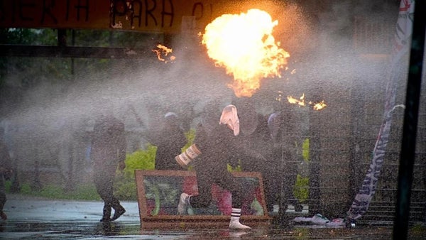 En imágenes: Protestas en la U. Nacional de Bogota