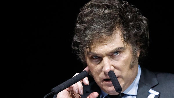 Milei reta al bloque de izquierda en la región y reconoce a Edmundo González como presidente