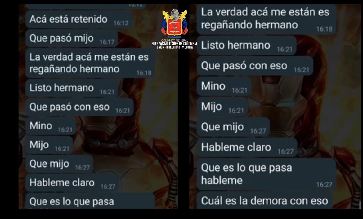 Foto extorsión disidencias Alternativa