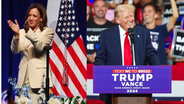 Harris y Trump comienzan su precampaña sin un líder claro en intención de voto, según CNN