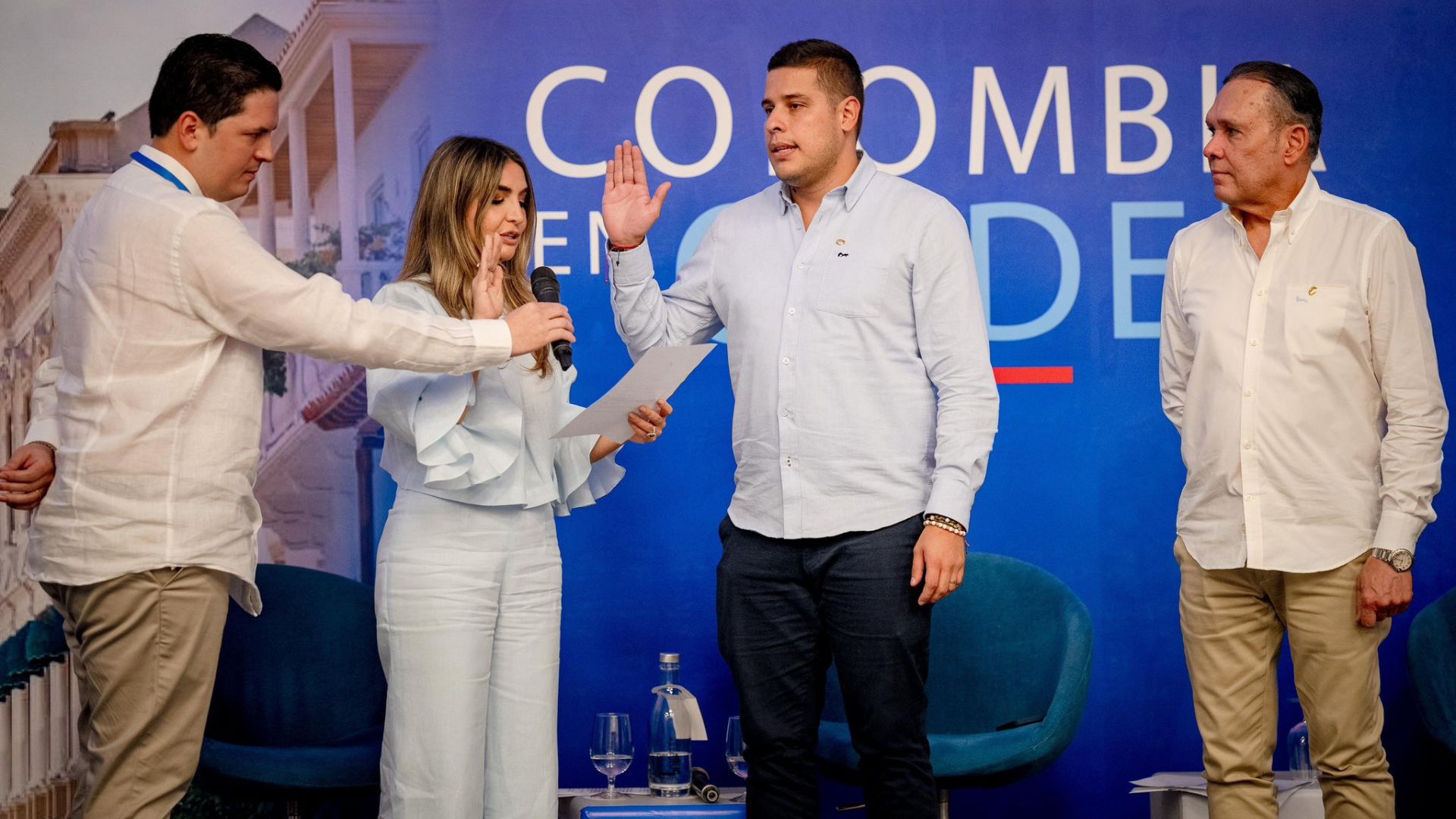 Senadora Nadia Blel, primera mujer en asumir la presidencia del Partido Conservador en sus 175 años de historia. Constituyente/reelección/Nadia Blel/presidente/Partido Conservador