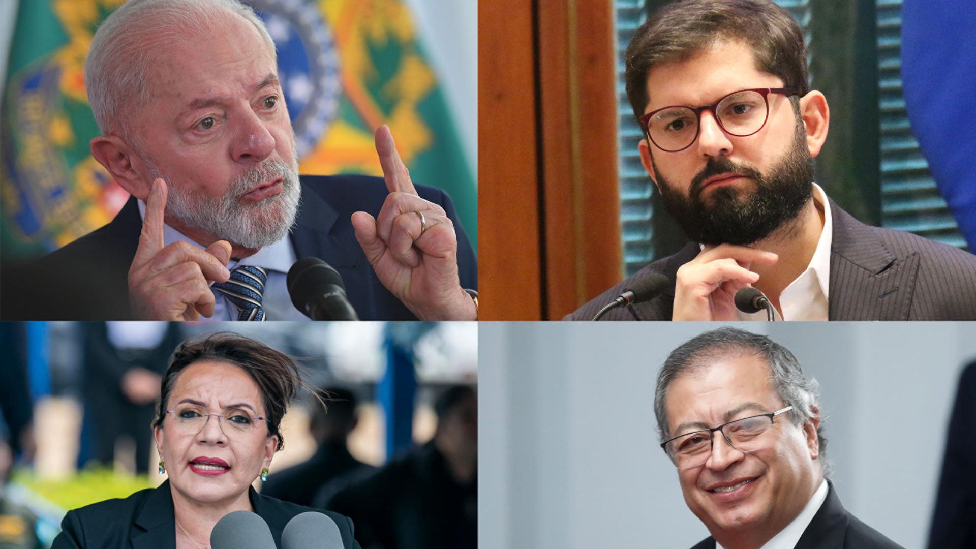 PRESIDENTES IZQUIERDA lideres//presidentes//izquierda//lationamerica//borich//petro//revista alternativa