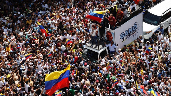 María Corina Machado dice que "el final del régimen del horror se acerca" en Venezuela María Corina Machado dice que "el final del régimen del horror se acerca" en Venezuela