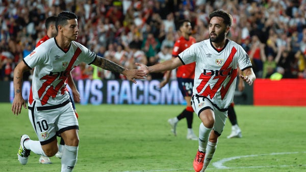 Así fue el debut de James Rodríguez con el Rayo Vallecano