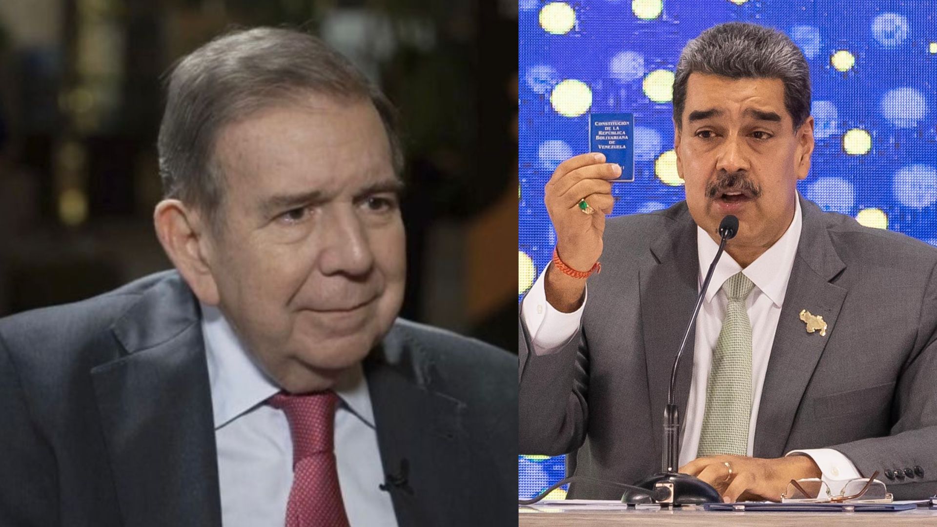 Edmundo González Urrutia y Nicolás Maduro Edmundo González Urrutia// Nicolás Maduro// Venezuela// posesión presidencial// juramentación// Revista Alternativa// Noticias Caracol// Noticias RCN// RCN Radio// La FM// Blu Radio// W Radio// Caracol Radio// Red Más Noticias// Revista Semana// Infobae// La Silla Vacía// La Razón// Las 2 Orillas// Valora Analitik//
