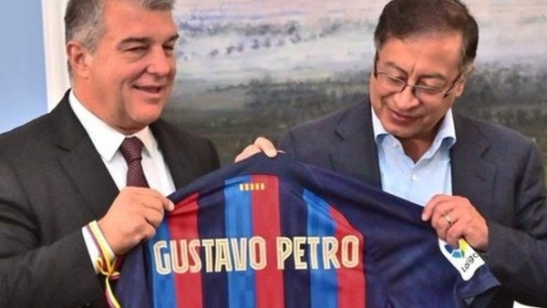 Presidente del FC Barcelona de visita en Colombia